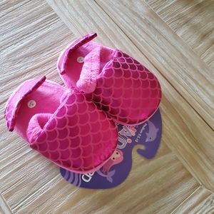 PINK TODDLER MERMAID SLIPPERS